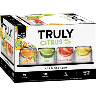 Truly Citrus Variety Pack Hard Seltzer - 12 cans / 12oz
