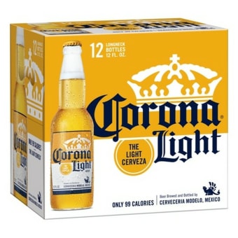 Corona Light Beer - 12 bottles / 12oz