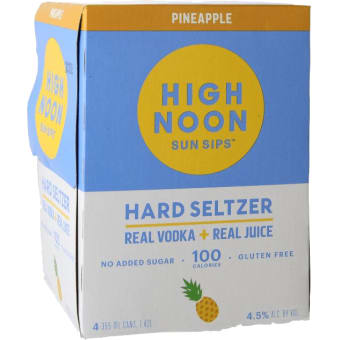 High Noon Pineapple Hard Seltzer - 4 cans / 355mL