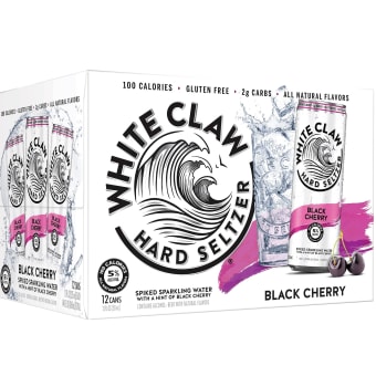 White Claw Black Cherry Hard Seltzer - 12 cans / 12oz