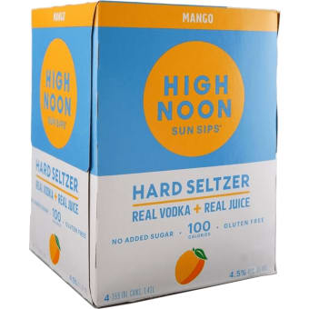 High Noon Mango Hard Seltzer - 4 cans / 355mL