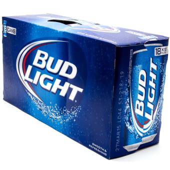 Bud Light - 18 cans / 16oz