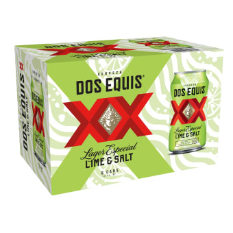 Dos Equis Lager Lime & Salt - 6 cans / 12oz