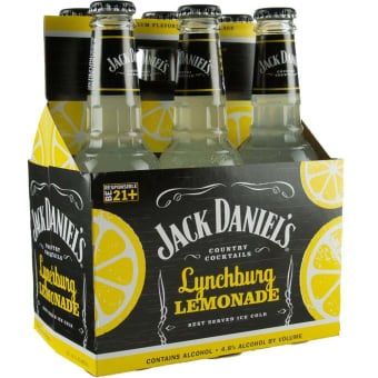Jack Daniel's Country Cocktails Lynchburg Lemonade - 6 bottles / 10oz