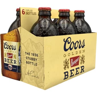 Coors Banquet Lager Beer - 6 bottle / 12oz