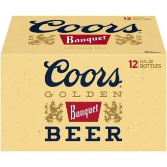 Coors Banquet Lager Beer - 12 bottle / 12oz