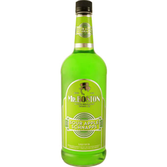 Mr. Boston Sour Apple Schnapps - 1L