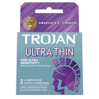 Trojan Ultra Thin Condoms 3 pk.