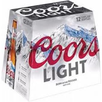 Coors Light 12pk 12oz Bottles