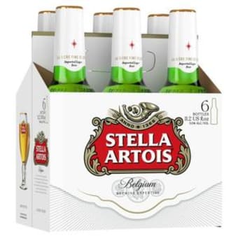 Stella Artois 6pk bottles