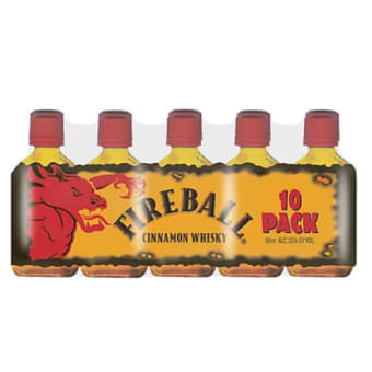 Fireball Cinnamon Whiskey 50ml 10-pack
