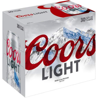Coors Light 30pk 12 oz cans