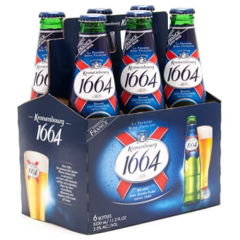Kronenbourg 1664 - 6 pack bottle / 12oz