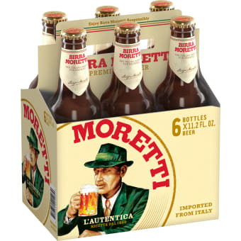 Birra Moretti - 6 pack bottle / 12oz