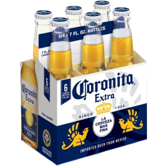 Corona Extra 6 pack bottle - 
