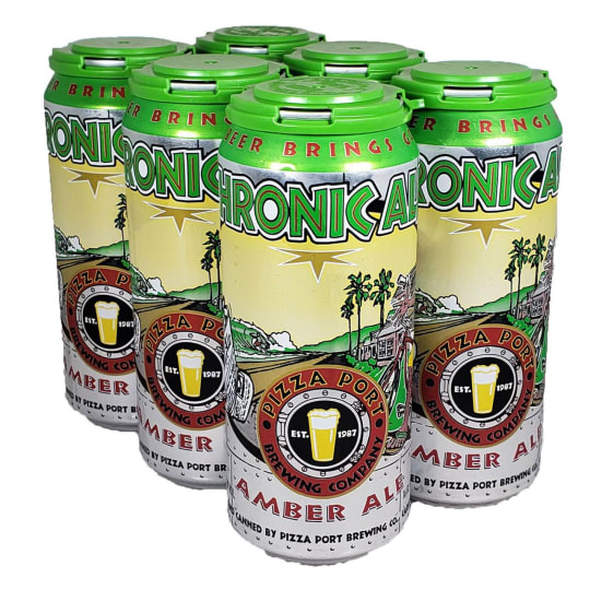 Pizza Port Chronic Amber Ale 6 pack 16oz can Pizza Port Chronic Amber Ale 6 pack 16oz can -