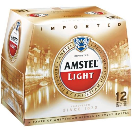 Amstel Light 12 pack bottle - 