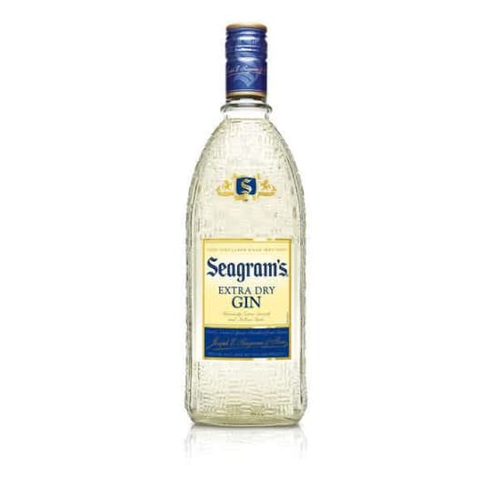 Seagram's Extra Dry Gin 750 ml - Seagram’s Extra Dry Gin is a savvy American gin that takes traditional botanicals and ages them in white oak barrels. Bitter and juniper-bold, this gin is as sophisticated as can be.