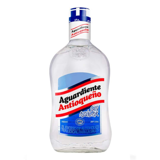 FLA AGUARDIENTE BLUE CAP SIN AZUCAR 750 ml - 