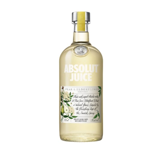 ABSOLUT JUICE PEAR ELDERFLOWER 750ML - 