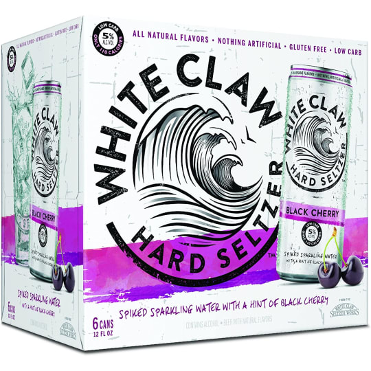 WHITE CLAW BLACK CHERRY 6PK CAN - 