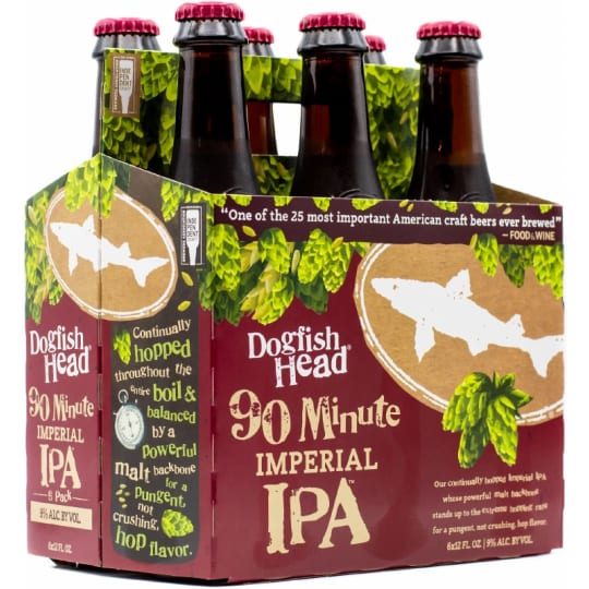 DOGFISH 90 MINUTES 6PK BOTTLE - 