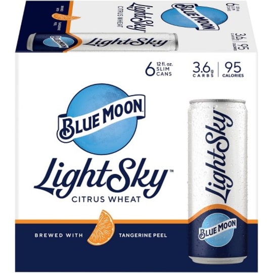 Bluemoon Light Sky - 6 pack can / 12oz - 