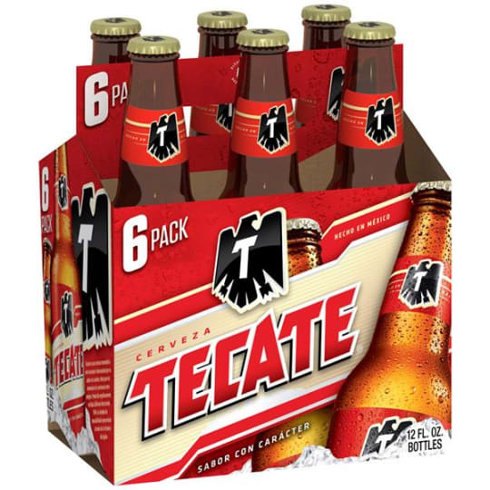 Tecate Cerveza - 6 pack bottle / 12oz - 