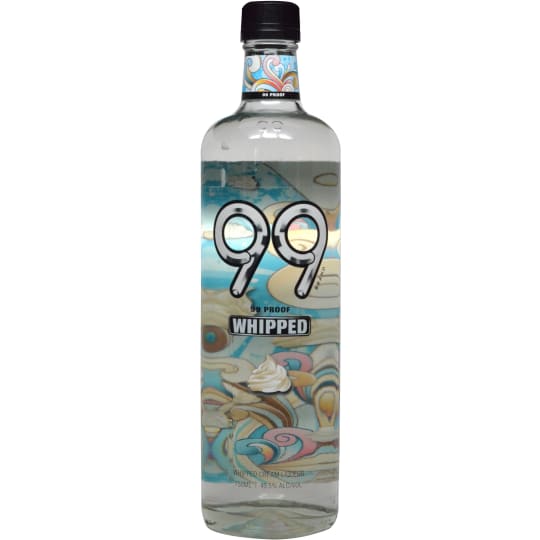 99 Whipped - 750mL - 99 Brand delivers the most intense drink experience with extreme flavor and energy.        99 Brand is a 99 proof full flavor shot. It combines bold flavors with high proof, giving consumers a great tasting intense shot. Big, “explosive” tastes that capture the essence of consumer favorites – extreme flavor in every shot.        Need a little extra indulgence? Taste the whipped cream that has 99 ways to make you smile.