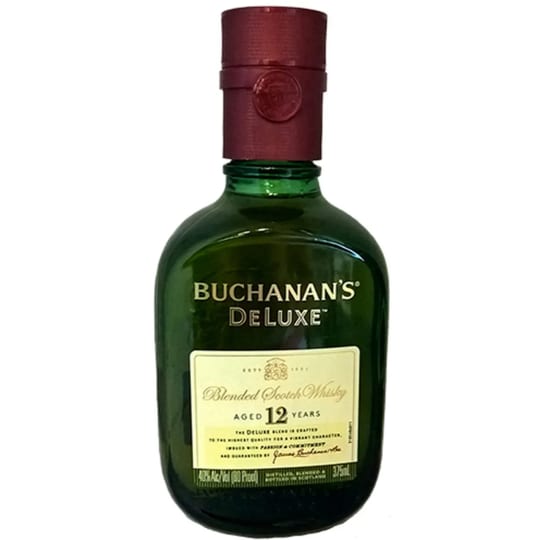 Buchanan's DeLuxe Blended Scotch Whisky Aged 12 Years - 375mL - Born from over a century of experience, Buchanan's Deluxe Aged 12 Years Blended Scotch Whisky is guaranteed to heighten any celebration. With notes of citric fruits and honey, our 80 proof whisky features a sweet, smooth flavor with orange and chocolate notes. Our luxury whisky is crafted to the highest quality for a vibrant character. Matured for 12 years, our deluxe blend offers a lighter profile compared to denser whiskies. As our most iconic blend, this award-winning whisky is perfect on its own or in a mixed drink. Simply add with pineapple juice, pour over ice and garnish with fresh fruit for a Buchanita cocktail.    Every bottle is the result of more than 130 years of distillation experience, culminating in a delicate liquid with refined and gentle notes. With the perfect balance between smooth and complex, every sip of Buchanan’s offers a standard of excellence that is sure to leave a brilliant impression on your taste buds. Please drink responsibly.