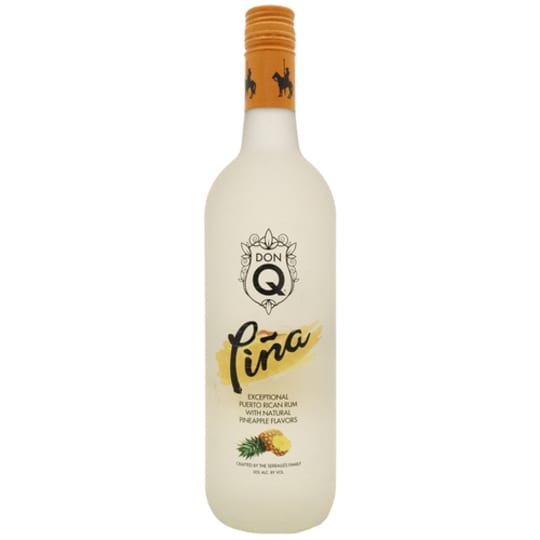 Don Q Piña Rum - 750mL - Pineapples are sweet, tropical and delicious. They’re also traditional symbols of friendship and hospitality. Maybe that’s why Don Q Piña is such a hit. Or perhaps it’s the infusion of natural pineapple paired with the smoothness it acquires as the rum carefully ages for a year to a year and a half in American white oak barrels. Don Q Piña is ideal for pairing with natural juices, coconut water or simply club soda and lime. This refreshing rum is perfect served alongside your favorite island or Asian fare. Welcome your friends in true tropical style with the latest addition to our rum flavors family, Don Q Piña.
