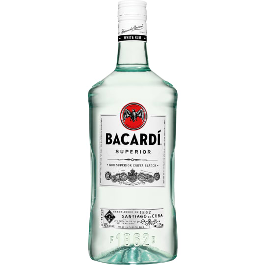 Bacardi 80 Proof Superior Rum - 1.75L - 