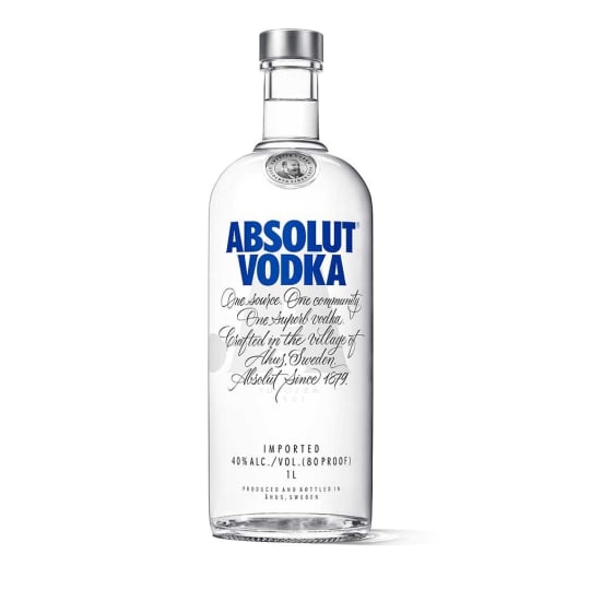 Absolut 80 Proof Vodka - 1L - 