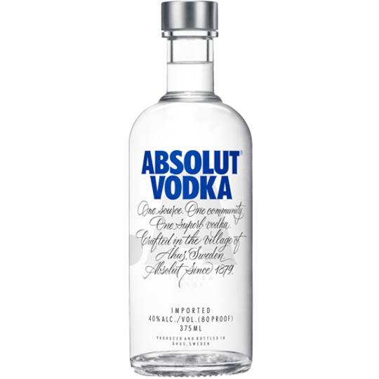 Absolut 80 Proof Vodka - 375mL - 