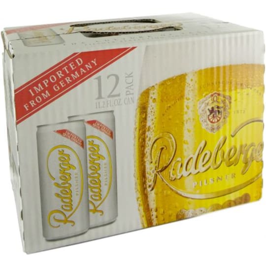 Radeberger 12pk Can - Brewed in the same place since 1872, Radeberger has established itself as The Gold Standard of Pilsner. Crisp, perfectly balanced, and refreshing. 4.8% ABV.