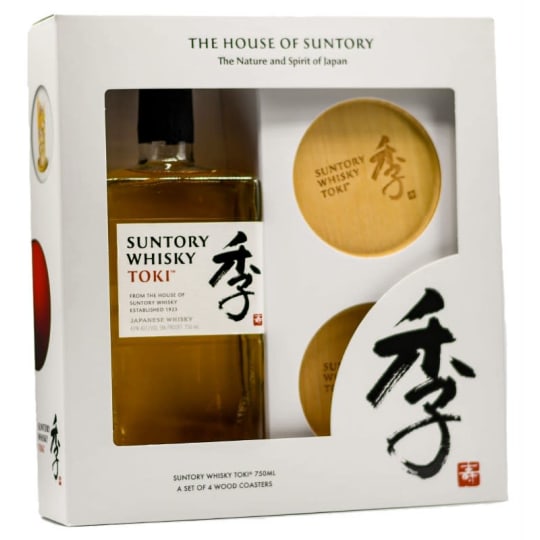 Suntory Toki Gift W/4 Coasters - 750mL - 
