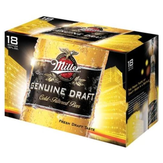 Miller Genuine Draft - 24 pack can 12 oz - 