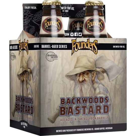Founders Backwoods Bastard - 4 pack bottle / 12oz - 