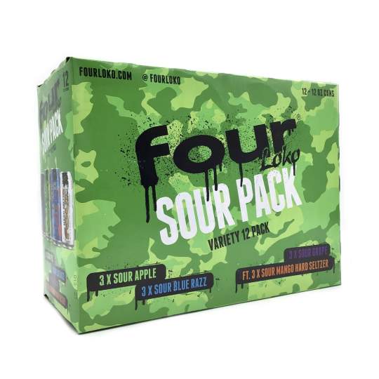 Four Loko Sour Variety Pack - 12 Pack Cans - 