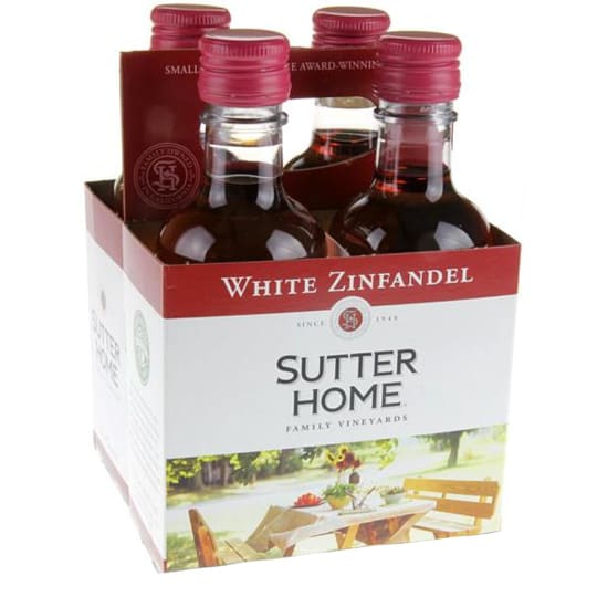 Sutter Home White Zinfandel - 4 Packs - 
