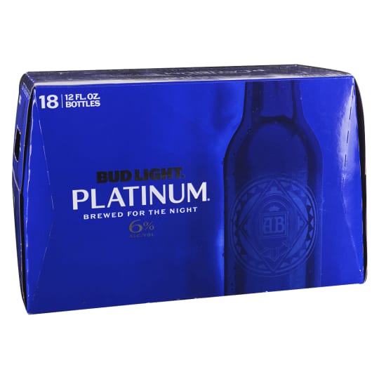 Bud Light Platinum Beer - 18 bottles / 12oz - 