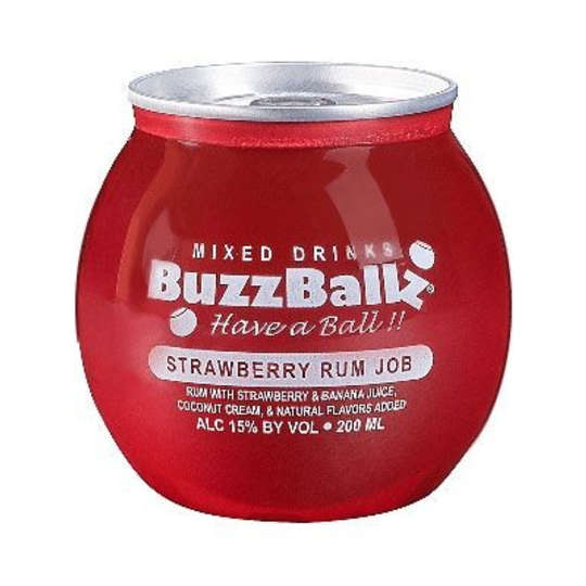 Buzzballz Strawberry Rum Job Cocktail - 200mL - 