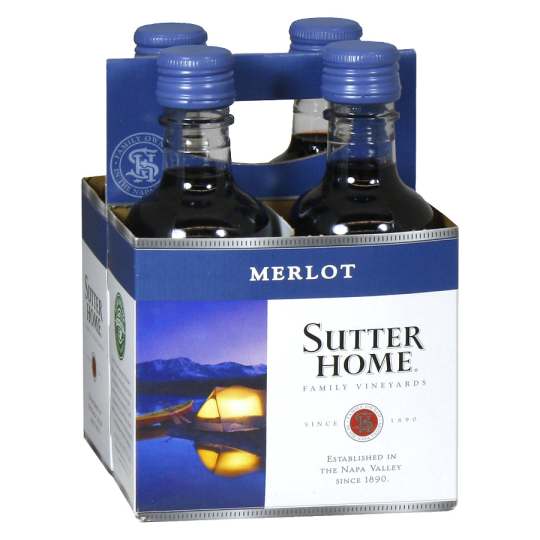 Sutter Home Merlot - 4 bottles / 187mL - 