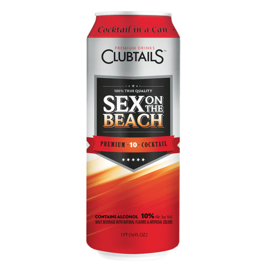 Clubtails Sex On The Beach Cocktail - 1 can / 16oz - 