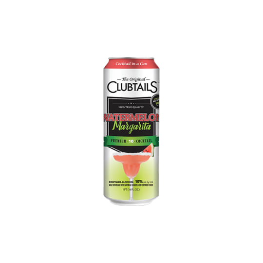 Clubtails Watermelon Margarita Cocktail - 1 can / 16oz - 