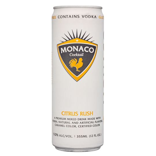 Monaco Citrus Rush Cocktail - 1 can / 12oz - 