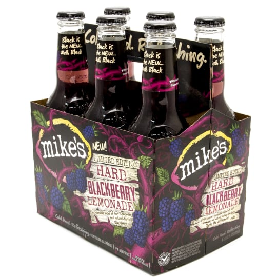 Mike's Hard Blackberry Lemonade Seltzer - 6 bottles / 11.2oz Mike's Hard Blackberry Lemonade Seltzer - 6 bottles / 11.2oz -