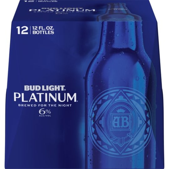 Bud Light Platinum - 12 pack bottles - 