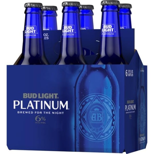Bud Light Platinum - 6 pack bottles - 