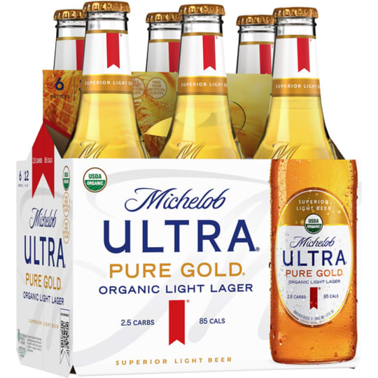 Michelob Ultra Pure Gold - 6 pack bottles - 